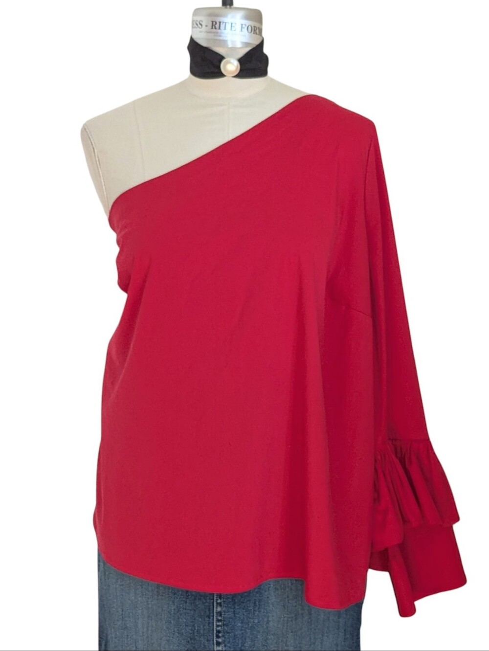 Eloquii One Shoulder Cotton Top Size 24